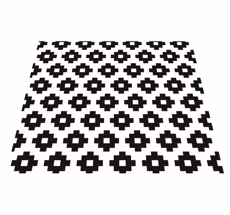 Bathroom mat in modern style wallpaper design - TenStickers
