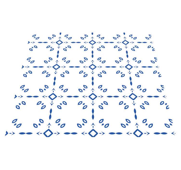 Bathroom mat classic bathroom wallpaper design - TenStickers