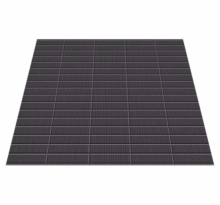 Bathroom mat with black tiles 3d design - TenStickers