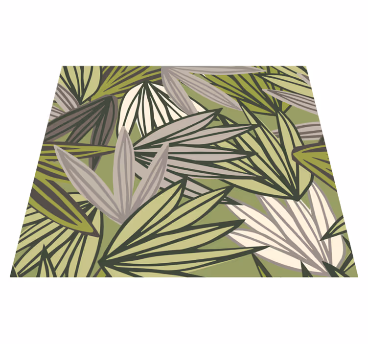 Bathroom mat jungle wallpaper with trees no fruit - TenStickers