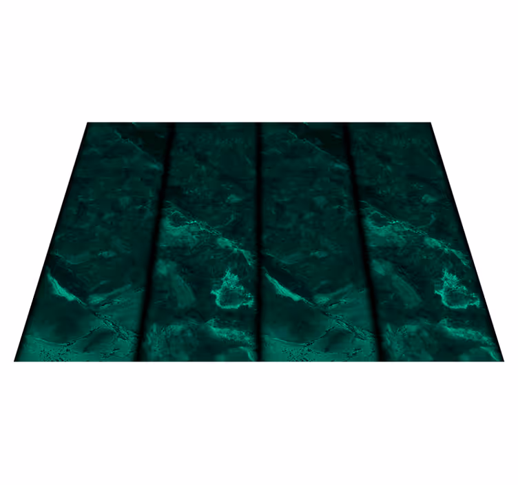 Black and green marble effect bathroom mat - TenStickers