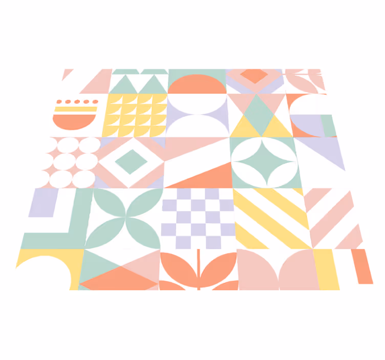 Bathroom mat in unique shapes - TenStickers