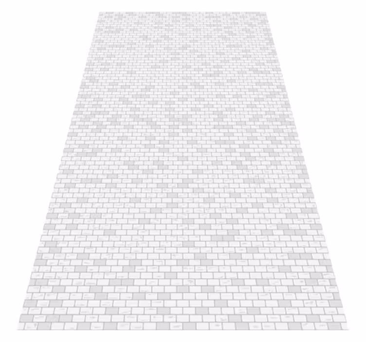 Elegant brick pattern bathroom mat - TenStickers