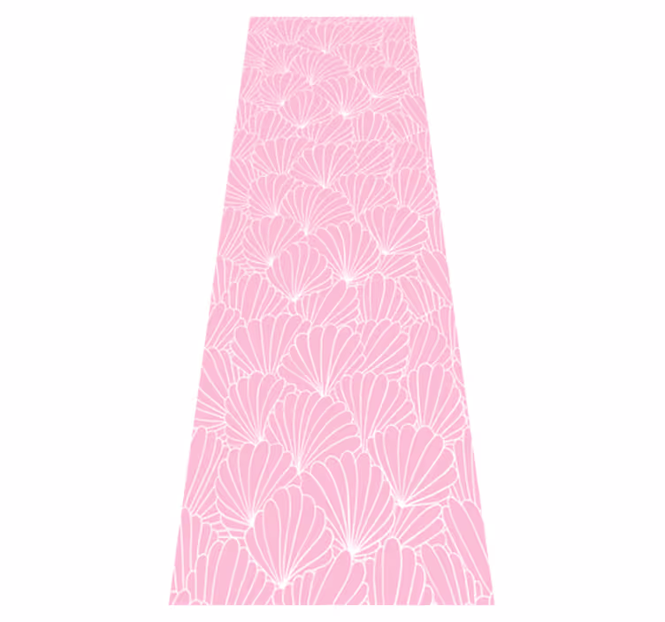 Kawaii style pink shells bathroom mat - TenStickers