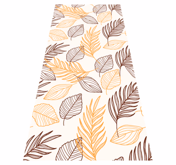Bathroom mat in golden cereal wallpaper design - TenStickers