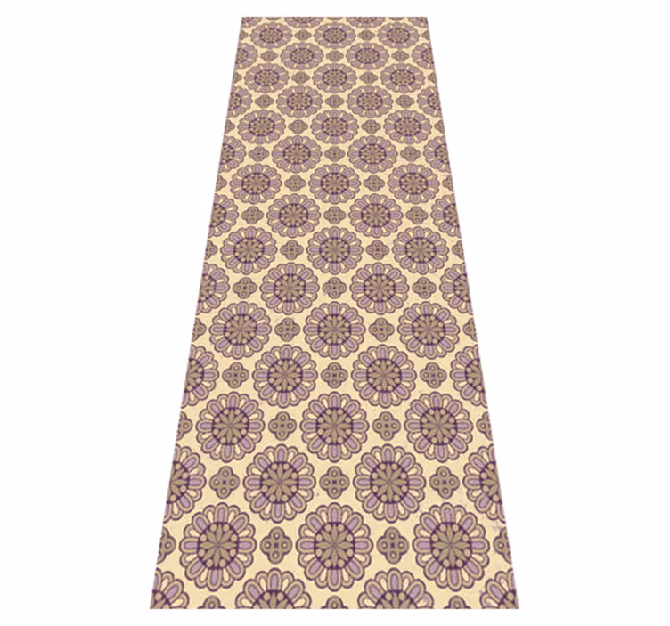 Bathroom mat in purple ethnic style mandala - TenStickers