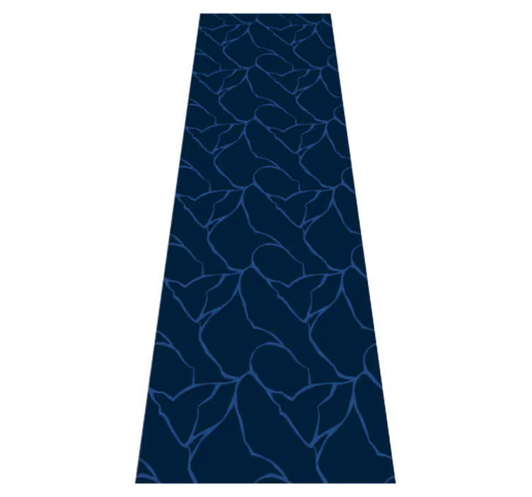 Bathroom mat with blue marble texture design - TenStickers
