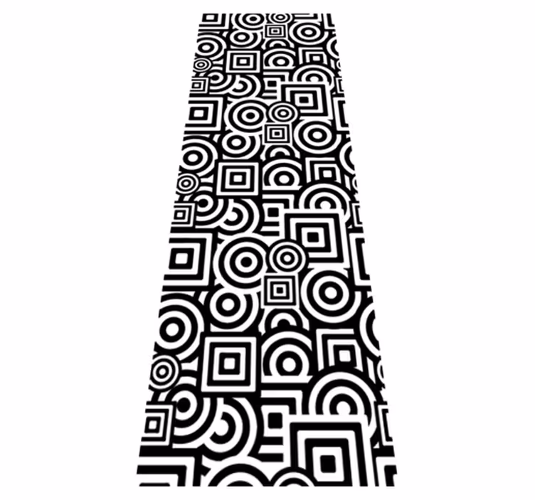 Bathroom mat concentric shape decorative vinyl - TenStickers