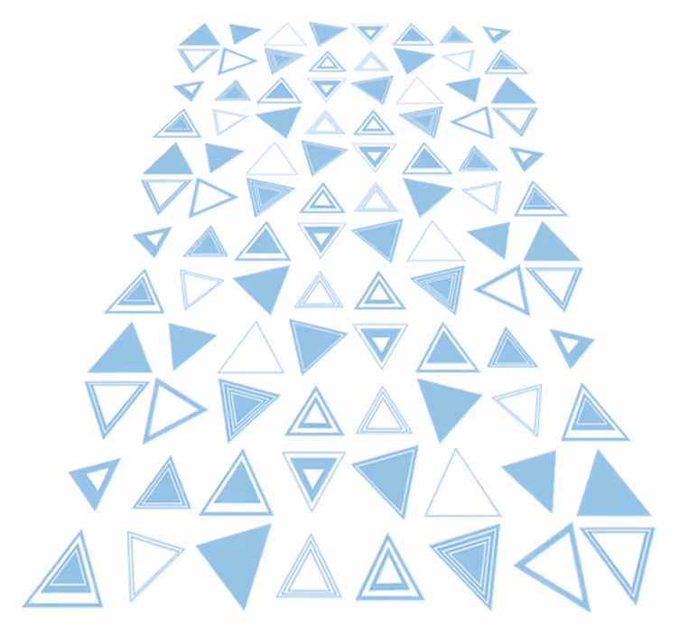 Bathroom mat triangle tile adhesive - TenStickers