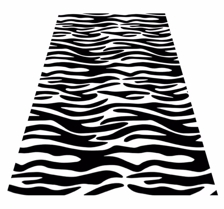 Bathroom mat zebra print shower curtain design - TenStickers
