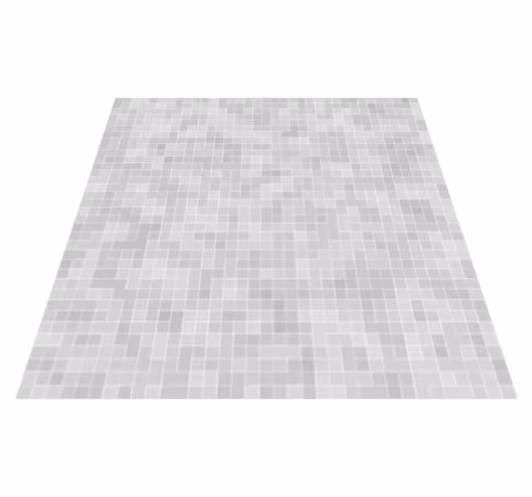Bathroom mat in white grey tile mosaic - TenStickers