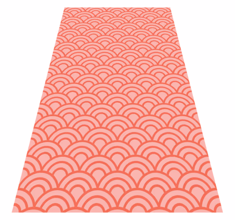 Bathroom mat in living coral color - TenStickers