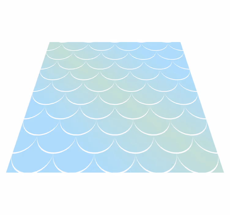 Pastel scales pattern bathroom mat - TenStickers
