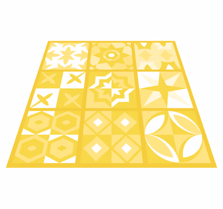 Illuminating pantone bathroom mat - TenStickers