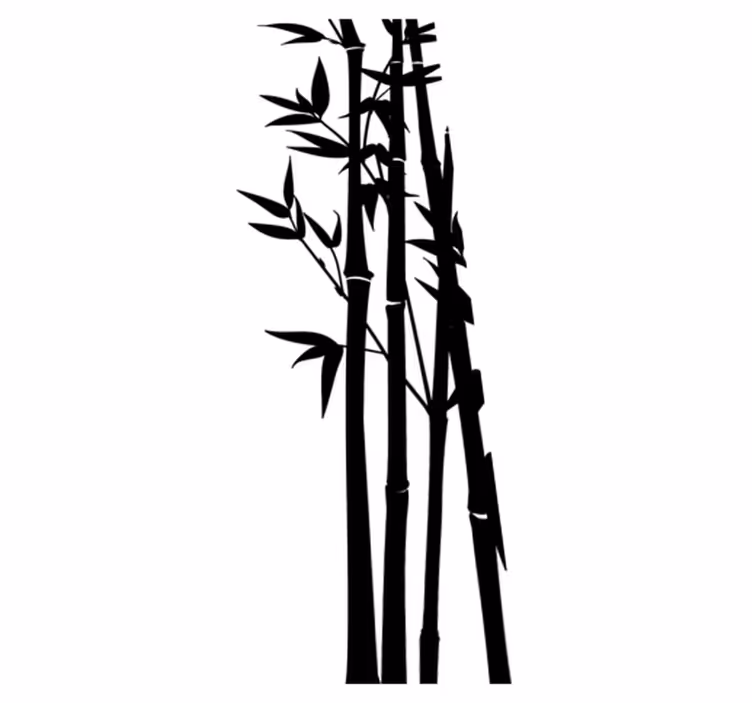 Bathroom mat bamboo shower screen decal - TenStickers