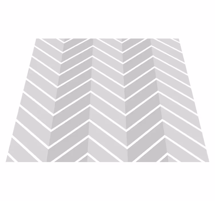 Herringbone light gray bathroom mat - TenStickers