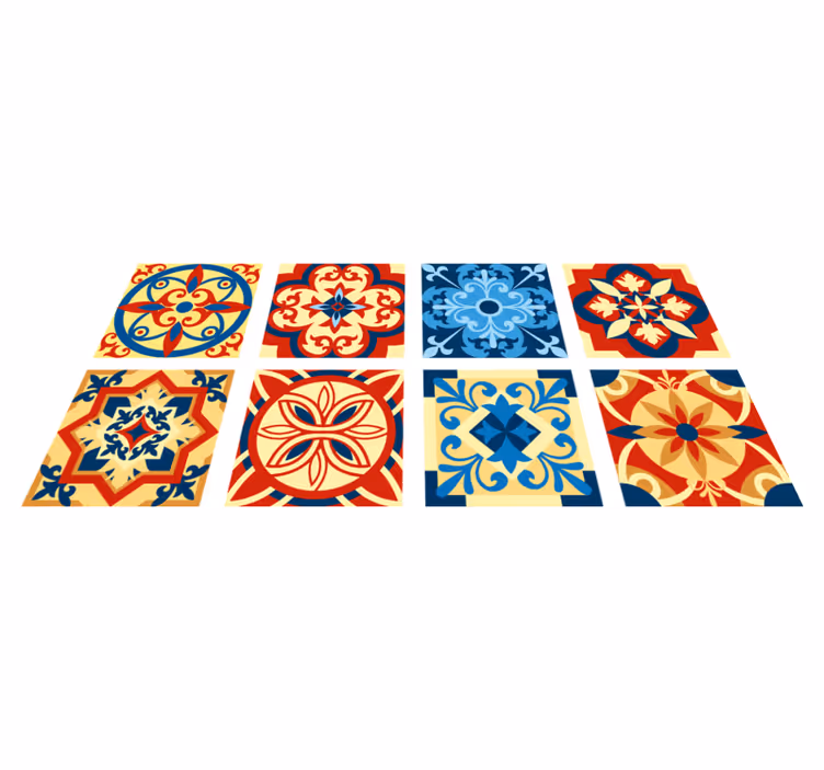 Kitchen vinyl mat eraldo tile design - TenStickers