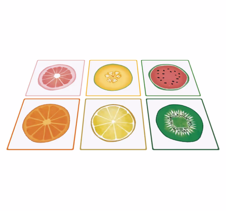 Sliced fruit kitchen vinyl mat - TenStickers
