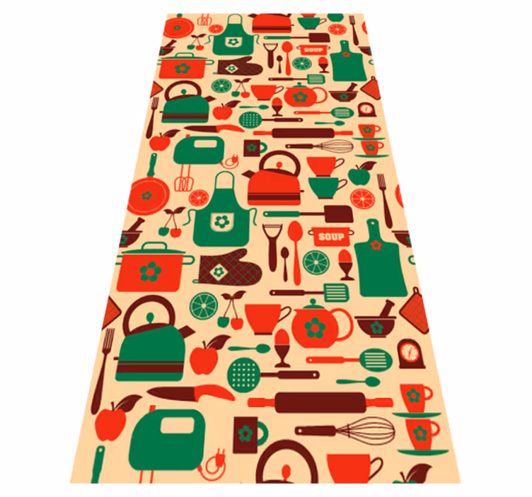 Kitchen vinyl mat for kitchen furniture covers - TenStickers