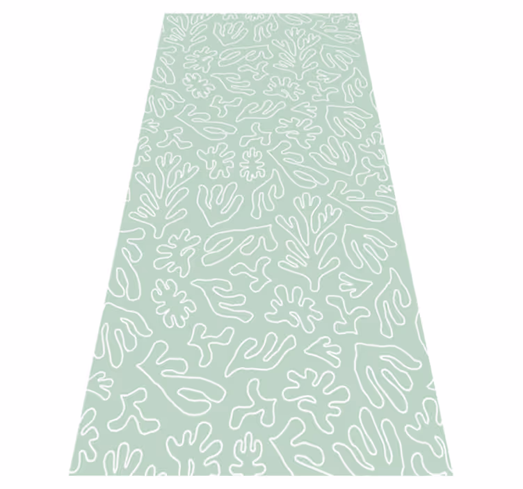 Green think seaweed kitchen vinyl mat - TenStickers