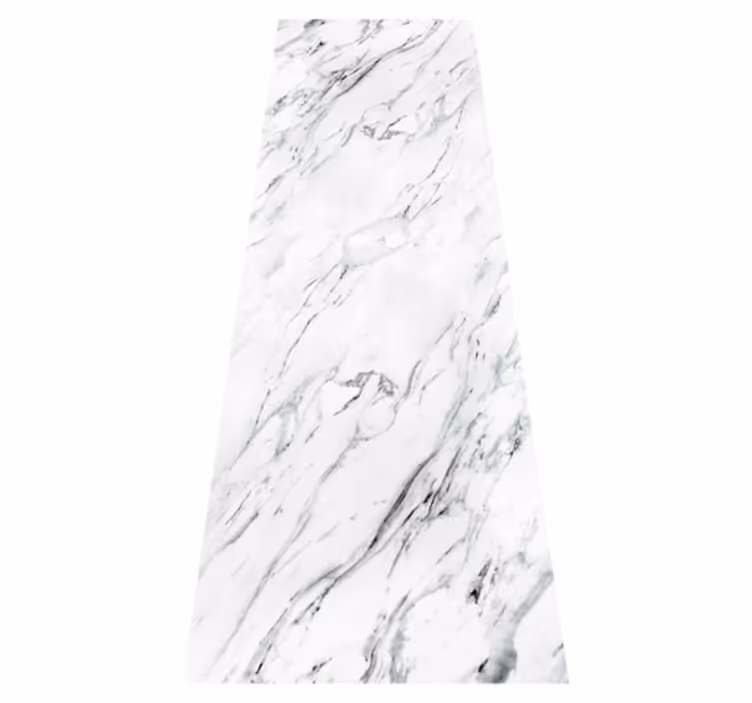 White marble kitchen vinyl mat - TenStickers