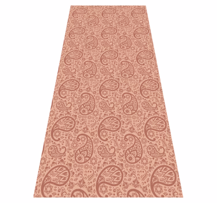 Kitchen vinyl mat paisley pattern fridge cover - TenStickers