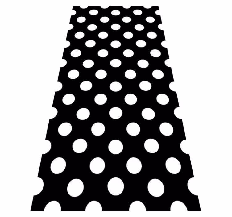Kitchen vinyl mat with polka dot design - TenStickers