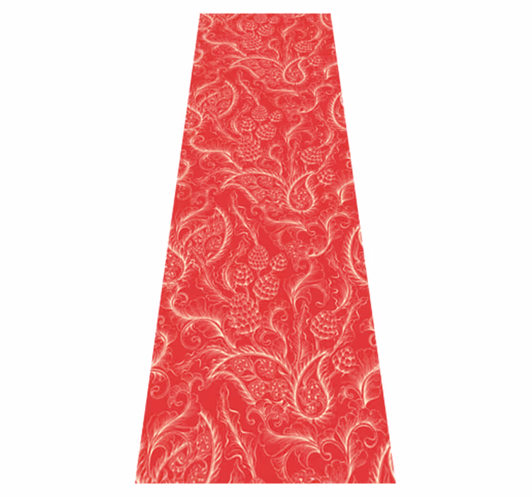 Kitchen vinyl mat with paisley illustration fridge - TenStickers