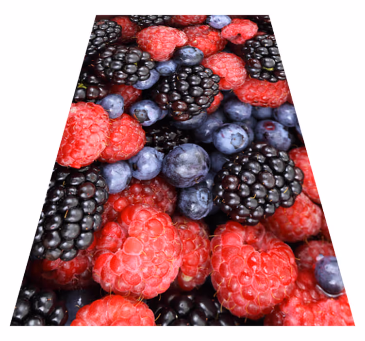 Kitchen vinyl mat blueberries design - TenStickers