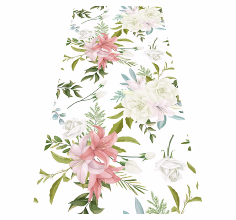 Kitchen vinyl mat minimalist realistic garden - TenStickers