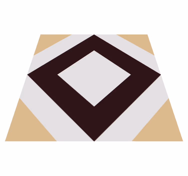 Kitchen vinyl mat with squared vintage cement design - TenStickers