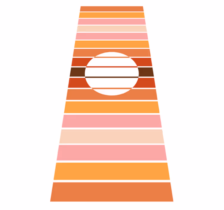 70's sun fridge kitchen vinyl mat - TenStickers