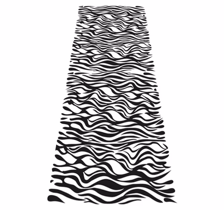 Kitchen vinyl mat zebra background réfrigérateur - TenStickers