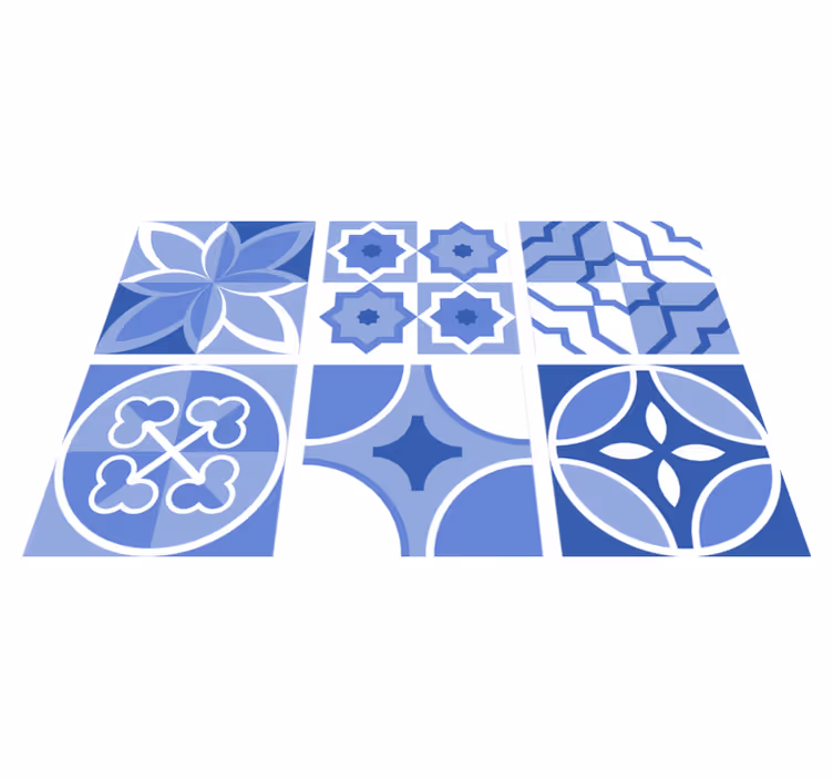 Kitchen vinyl mat azulejos cindito tiles - TenStickers