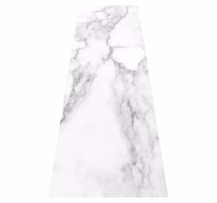 White marble texture kitchen vinyl mat - TenStickers