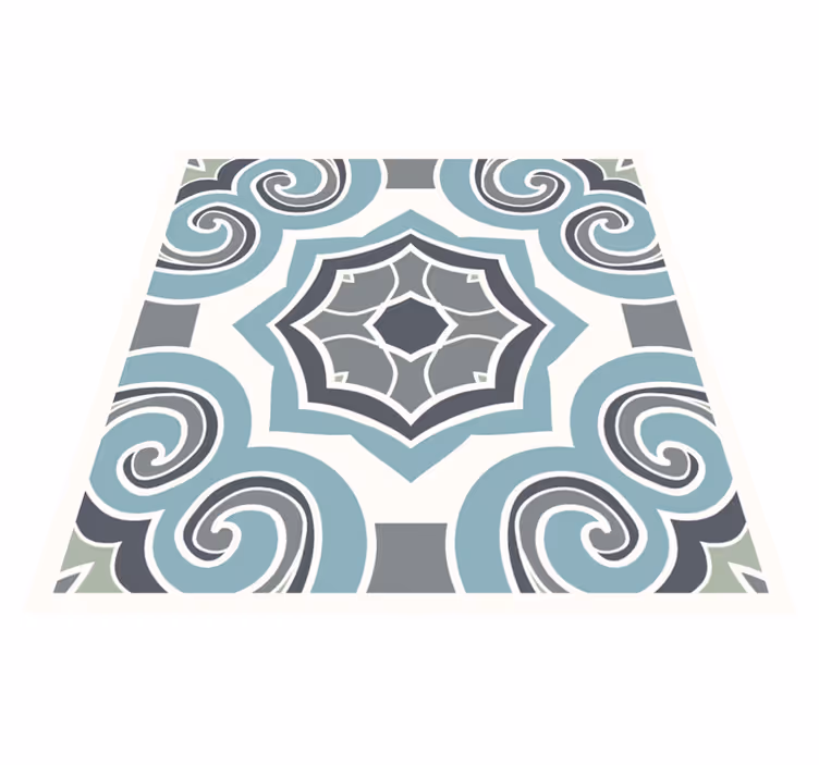 Portuguese style kitchen vinyl mat - TenStickers