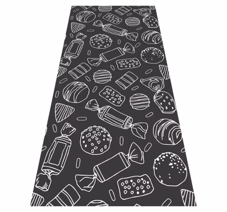 Kitchen vinyl mat candy pattern - TenStickers