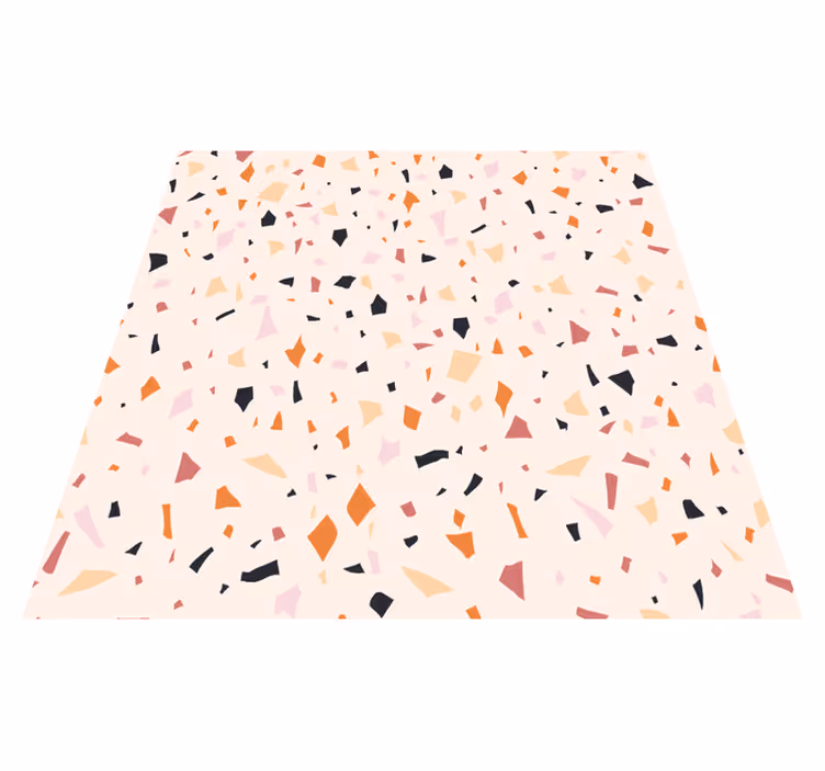 Kitchen vinyl mat in grey terrazzo design - TenStickers
