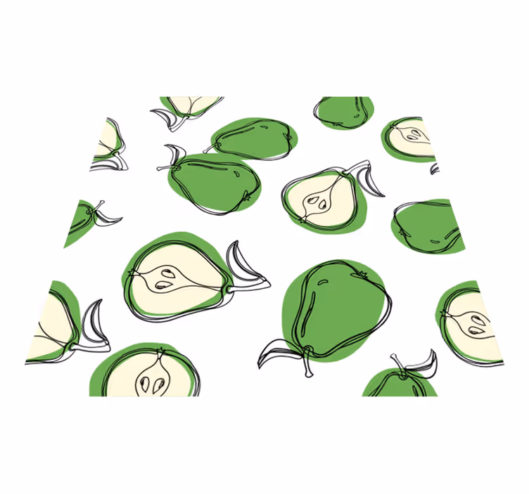 Kitchen vinyl mat pear kitchen stickers tiles - TenStickers