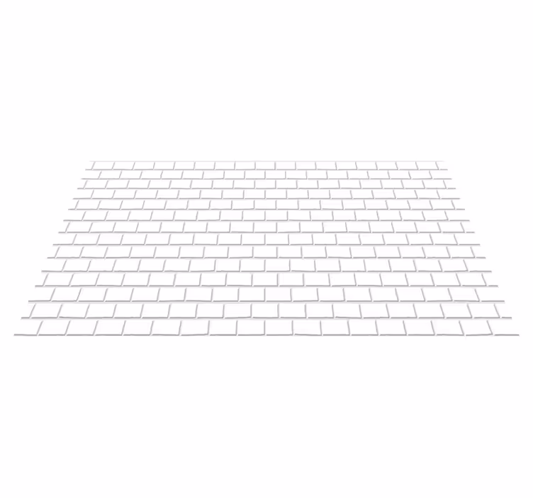 Kitchen vinyl mat white brick laminate - TenStickers