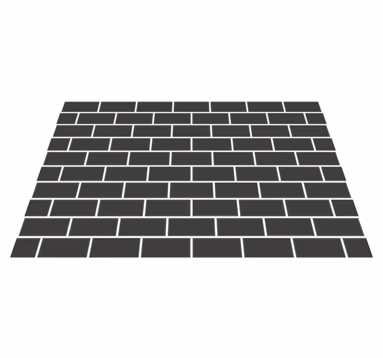 Kitchen vinyl mat dark bricks kitchen decal - TenStickers