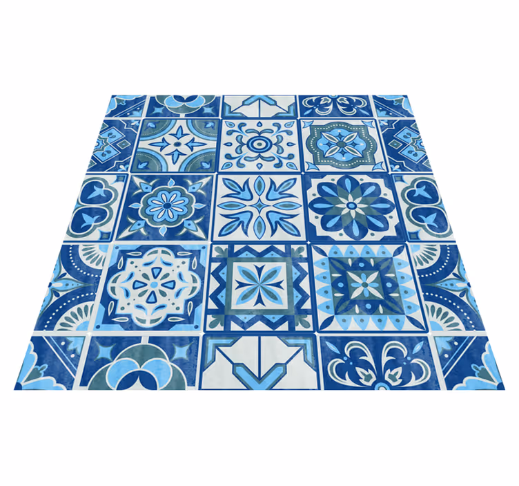 Kitchen vinyl mat talavera tiles kitchen decal - TenStickers