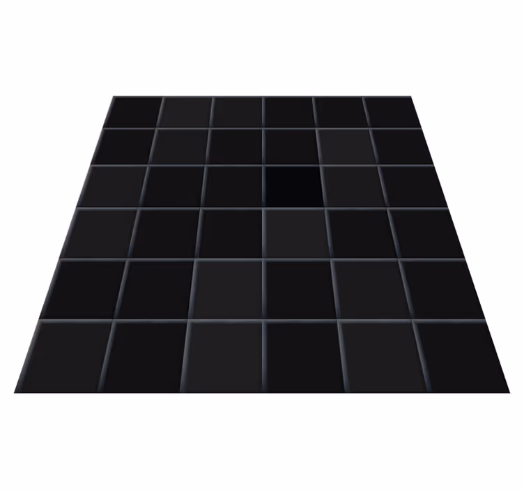 Kitchen vinyl mat black small tiles design - TenStickers