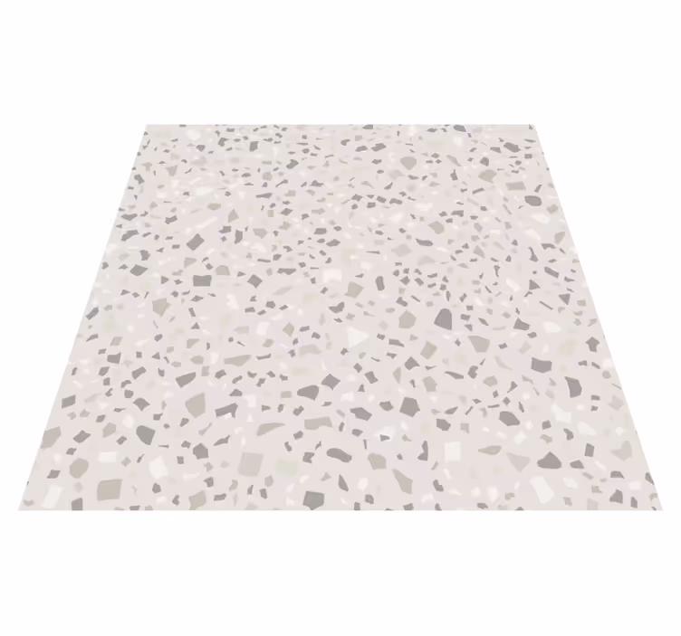 Grey terrazzo kitchen vinyl mat - TenStickers