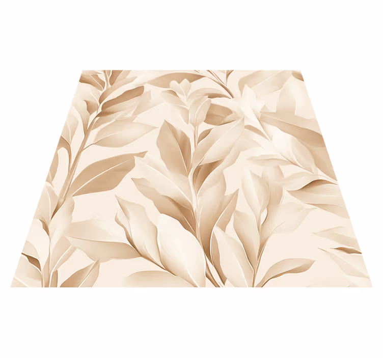 Kitchen vinyl mat in beige sheets design - TenStickers