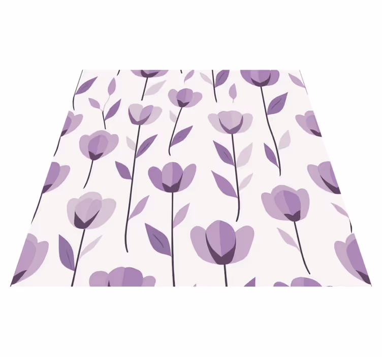 Kitchen vinyl mat with floral print design - TenStickers