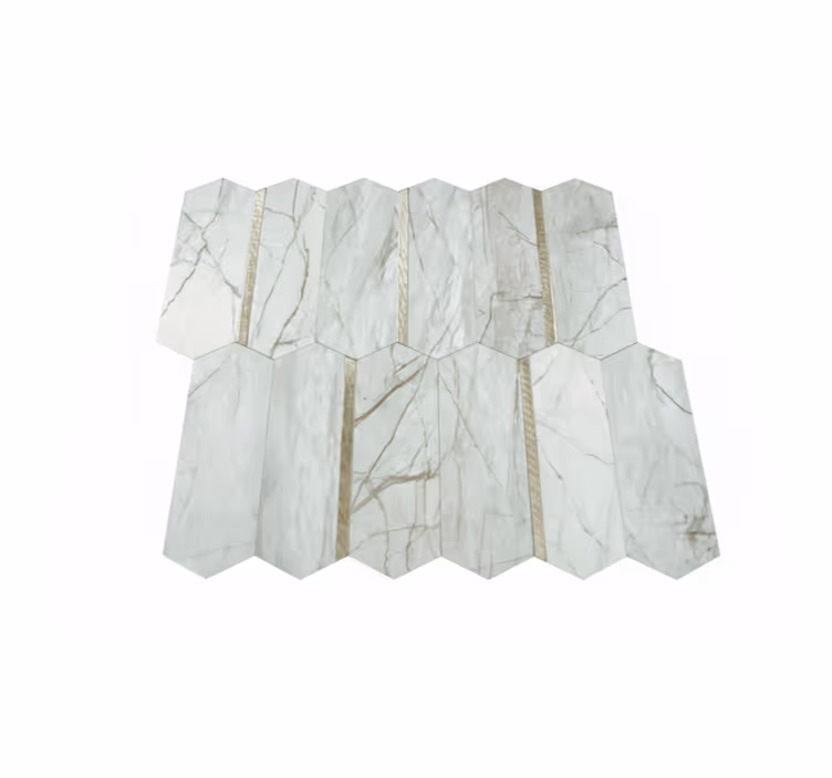 Trendy marble design kitchen vinyl mat - TenStickers