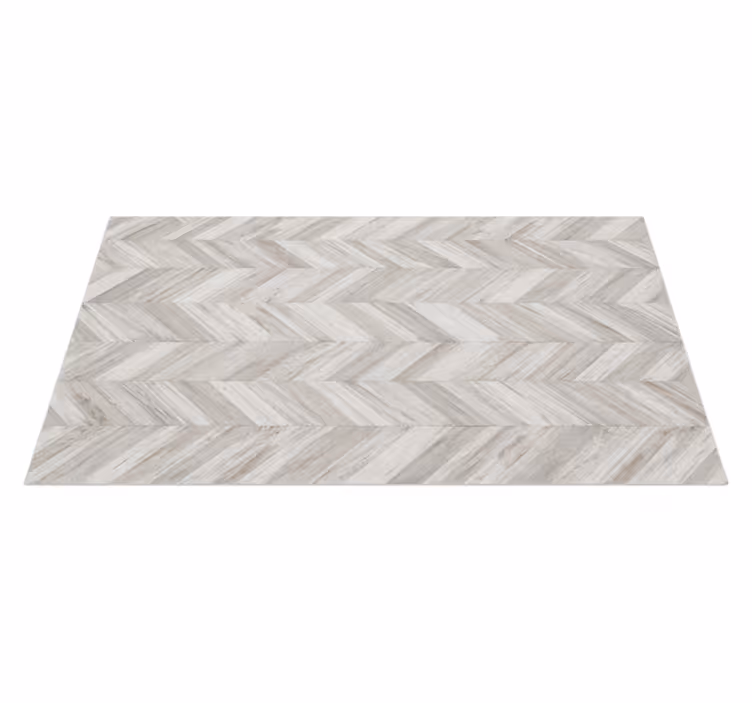 Rustic v-plank kitchen vinyl mat - TenStickers