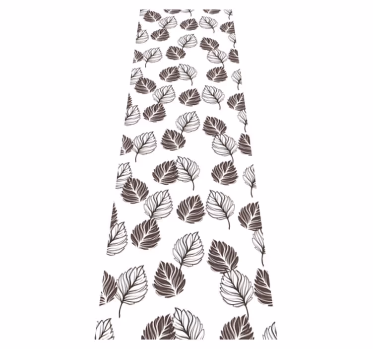 Kitchen vinyl mat in hoja grey kinfolk design - TenStickers