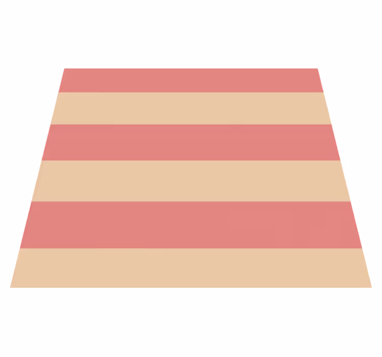 Kitchen vinyl mat pink horizontal stripes - TenStickers